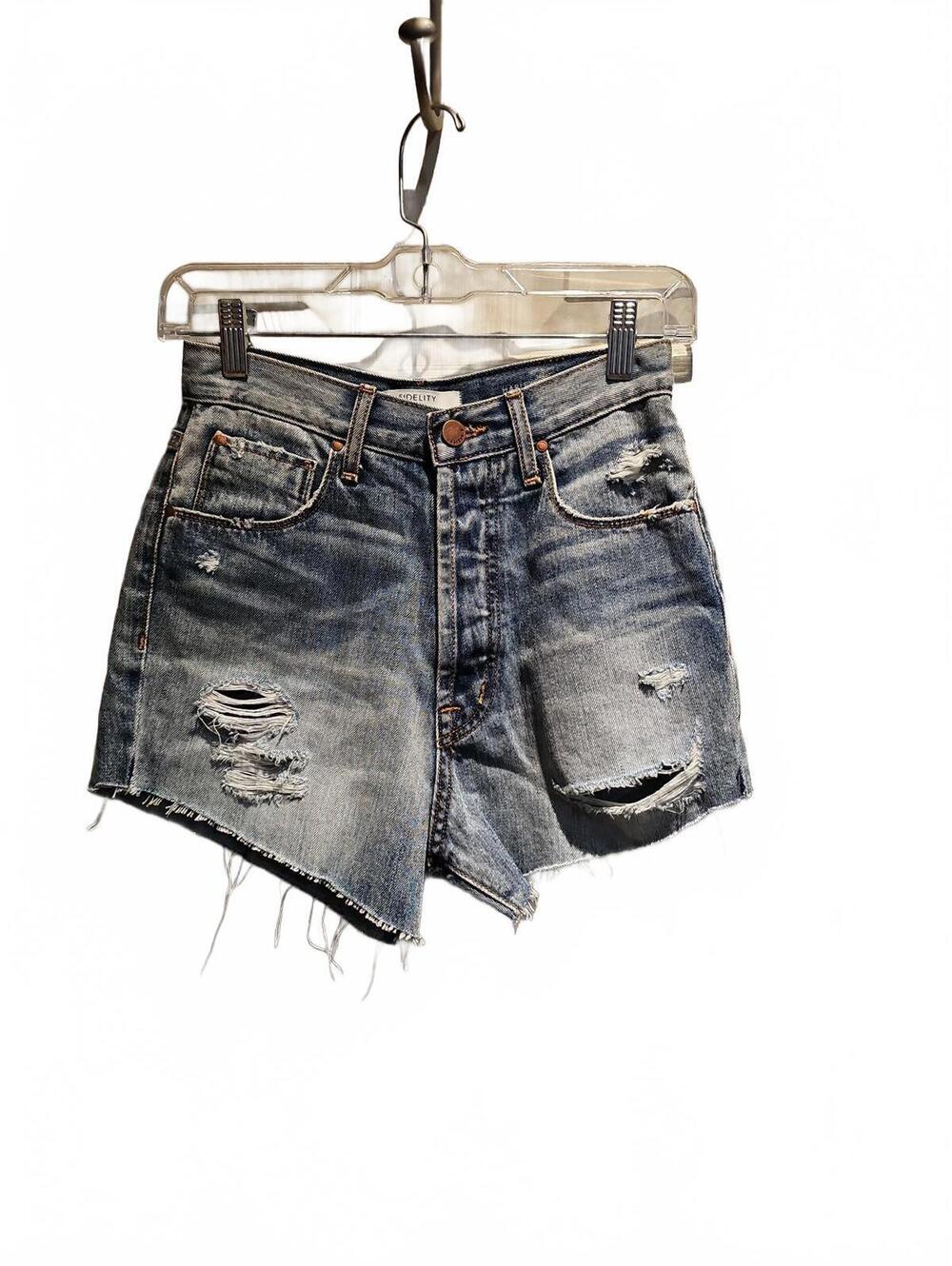 Fidelity denim Harley distressed shorts size 24 (XS)